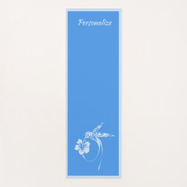 Beautiful Serene Hummingbird Blue Zen Yoga Namaste Yogamatte