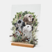 Beautiful Setters Acrylschild (Winkel)