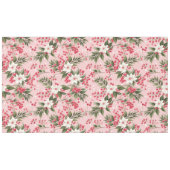 Beautiful Shabby Chic Pink Christmas Floral Berry Tischdecke (Vorderseite (Horizontal))