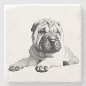 Beautiful Shar Pei Marble Untersetzer (Vorderseite)