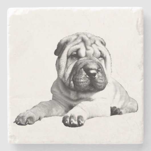 Beautiful Shar Pei Marble Untersetzer (Vorderseite)
