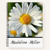 Beautiful Shasta Daisy | Gewohnter Blämter Notizblock (Vorderseite)