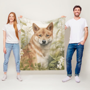 Beautiful Shiba Inu Fleecedecke