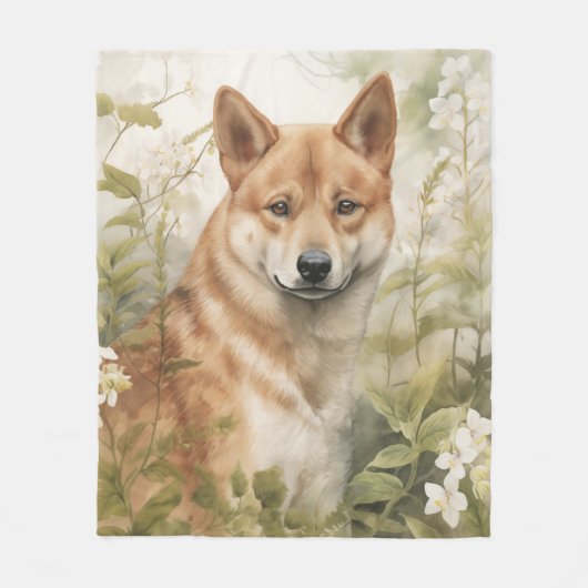 Beautiful Shiba Inu Fleecedecke (Vorderseite)