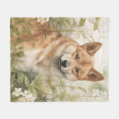 Beautiful Shiba Inu Fleecedecke (Vorderseite (Horizontal))