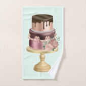 Beautiful Shiny Glam Party Cake Badhandtuch Set (Handtuch)