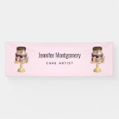 Beautiful Shiny Glam Party Cake Business Banner (Horizontal)
