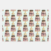 Beautiful Shiny Glam Party Cake Pattern Geschenkpapier Set (Vorderseite)