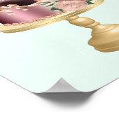 Beautiful Shiny Glam Party Cake Poster (Ecke)