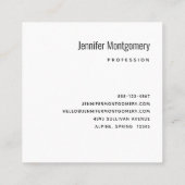 Beautiful Shiny Glam Party Cake Quadratische Visitenkarte (Rückseite)