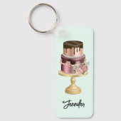 Beautiful Shiny Glam Party Cake Schlüsselanhänger (Vorderseite)