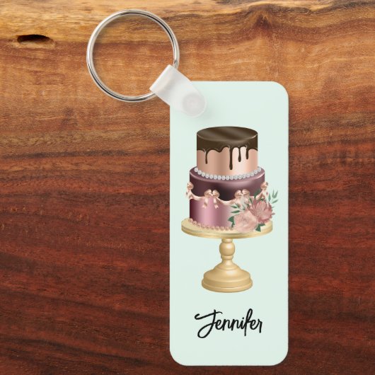 Beautiful Shiny Glam Party Cake Schlüsselanhänger (Vorderseite)