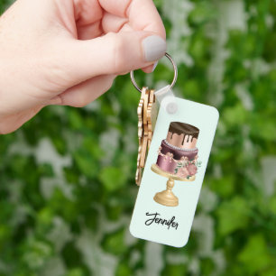 Beautiful Shiny Glam Party Cake Schlüsselanhänger