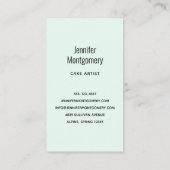 Beautiful Shiny Glam Party Cake Visitenkarte (Rückseite)