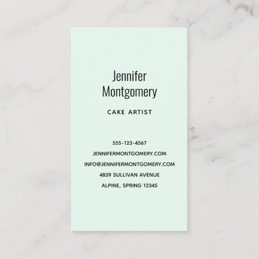 Beautiful Shiny Glam Party Cake Visitenkarte (Rückseite)