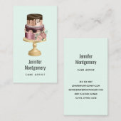 Beautiful Shiny Glam Party Cake Visitenkarte (Vorne/Hinten)