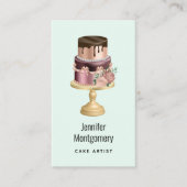 Beautiful Shiny Glam Party Cake Visitenkarte (Vorderseite)