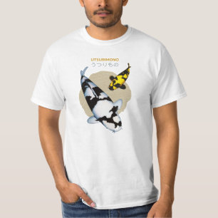 Beautiful Shiro Koi Fish T - Shirt - Elegant