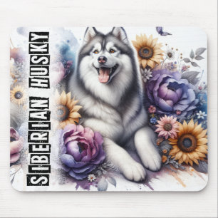 Beautiful Siberian Husky Dog Mousepad