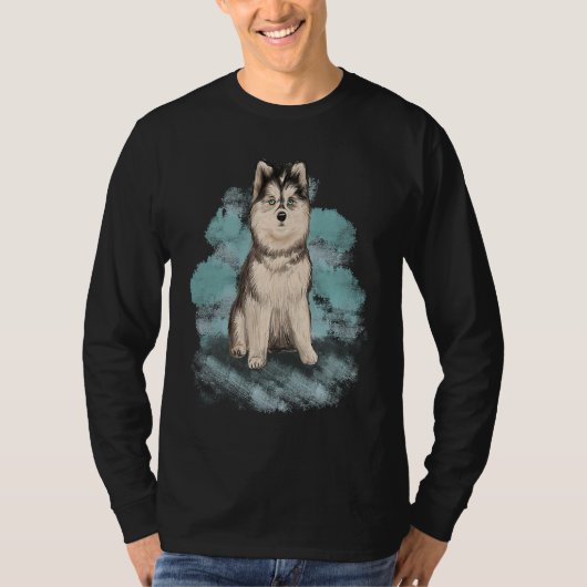 Beautiful Siberian Husky T-Shirt (Vorderseite)
