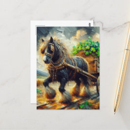 Beautiful Sinti und Roma Vanner Pulling Ein Kunst- Postkarte