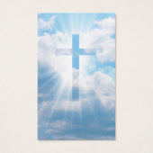 Beautiful Sky Cross Funeral Memorial Prayer Cards (Vorderseite)