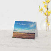 Beautiful Sky - Deepest Sympathy Card Karte (Gelbe Blume)