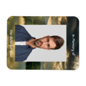 Beautiful Sky Sun Scripture Memorial Keepsake Magnet (Horizontal)