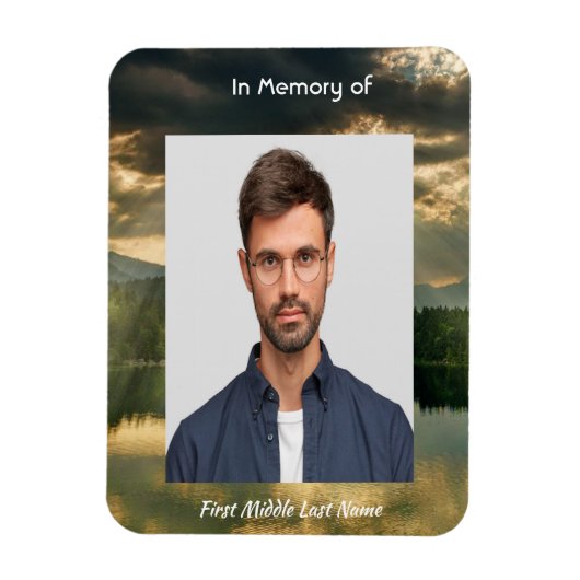 Beautiful Sky Sun Scripture Memorial Keepsake Magnet (Vertikal)