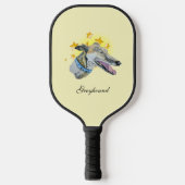 Beautiful Sleek Greyhound ist ein Star Pickleball Schläger (Vorderseite)