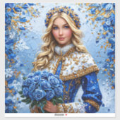 Beautiful Snow Maiden Aufkleber (Blatt)