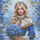 Beautiful Snow Maiden Aufkleber (Vorderseite)
