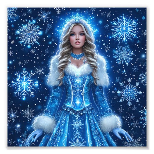 Beautiful Snow Maiden Fotodruck (Vorne)