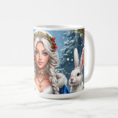 Beautiful Snow Maiden Kaffeetasse (VorderseiteRechts)