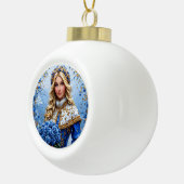Beautiful Snow Maiden Keramik Kugel-Ornament (Rechts)