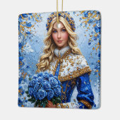 Beautiful Snow Maiden Keramikornament (Links)