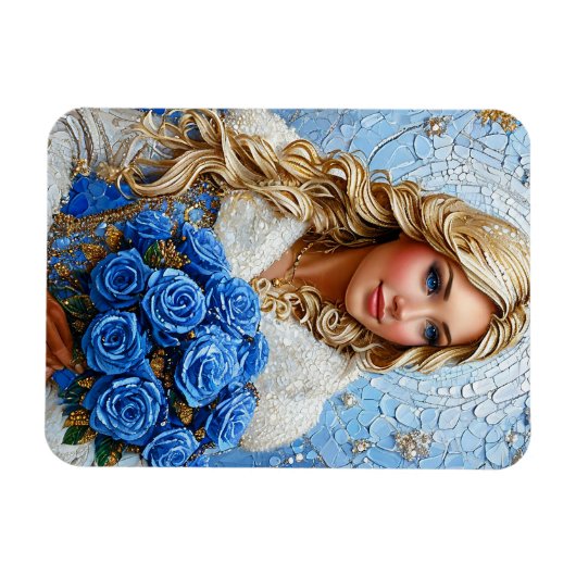 Beautiful Snow Maiden Magnet (Horizontal)