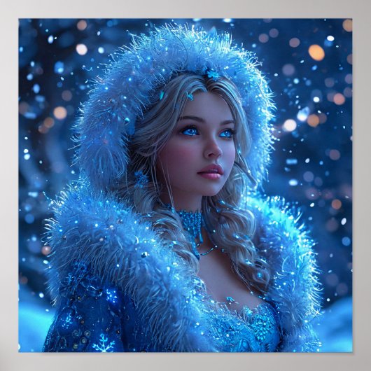 Beautiful Snow Maiden Poster (Vorne)