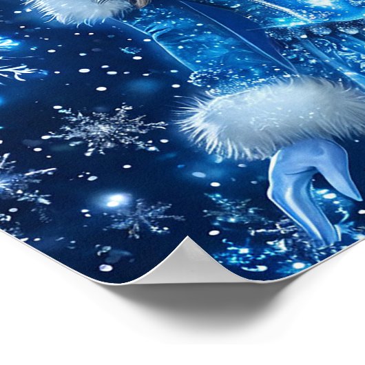 Beautiful Snow Maiden Poster (Ecke)