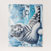 Beautiful Snow White Tiger Puzzle (Vertikal)