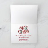 Beautiful Snowy Angel Christmas Feiertagskarte (Innenseite)