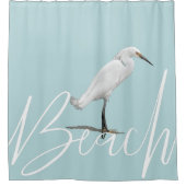 Beautiful Snowy Egret Duschvorhang (Vorderseite)