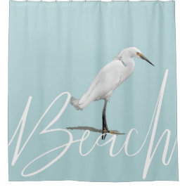 Beautiful Snowy Egret Duschvorhang