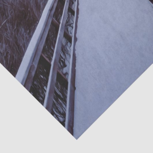 Beautiful Snowy Woods Rustic Winter Decoupage Seidenpapier (Ausschnitt)