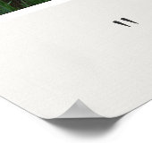 Beautiful soft, green spring willow tree and pond. poster (Ecke)