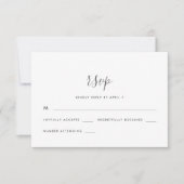 Beautiful Soft Lila Wedding Rsvp Karte (Vorderseite)