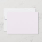 Beautiful Soft Lila Wedding Rsvp Karte (Rückseite)