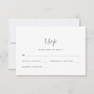 Beautiful Soft Lila Wedding Rsvp Karte