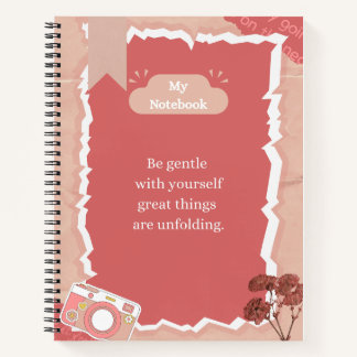 Beautiful soft notebook journal for girls | pretty notizblock