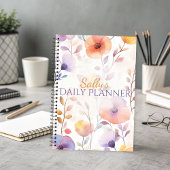 Beautiful Soft Watercolor Blooms Planer